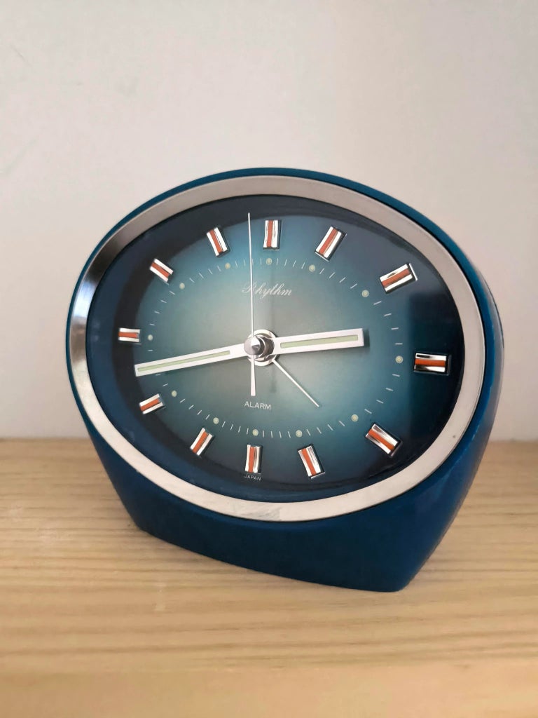 60's Space Age Clock Rhythm Japan | Chairish