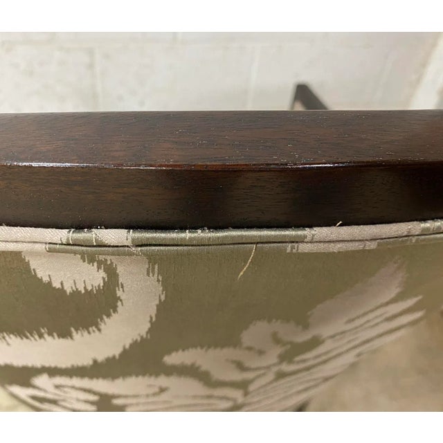 Dedar Upholstered & Mahogany Willa Chair From the Madeline Stuart Collection For Sale In Miami - Image 6 of 6