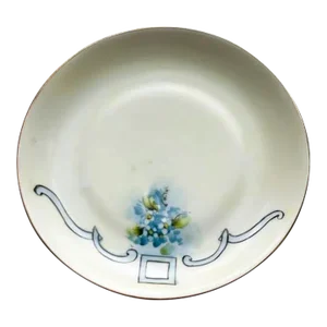 1900 - 1909 Antique Hand Painted Bavarian Dish
