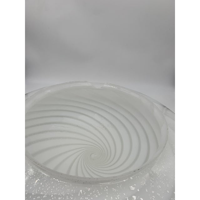 Vintage Murano Glass Ceiling Light attributed to F3, Italy, 1970s For Sale - Image 3 of 8