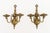 Dutch Style Bronze Three-Branch Wall Sconces - Pair For Sale In New York - Image 6 of 9