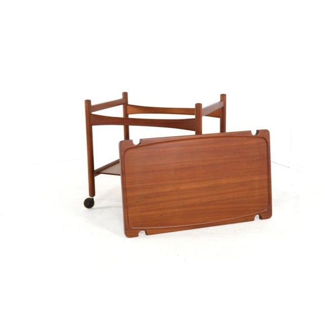Teak Trolley by Hans J. Wegner for Andreas Tuck For Sale - Image 3 of 11