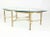 Mid-Century Modern Mid-Century Modern Brass and Glass Oval Coffee Table For Sale - Image 3 of 9