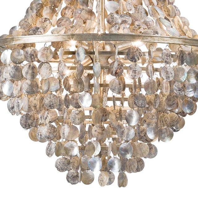 Regina Andrew Capri Abalone Shell Chandelier For Sale - Image 4 of 4