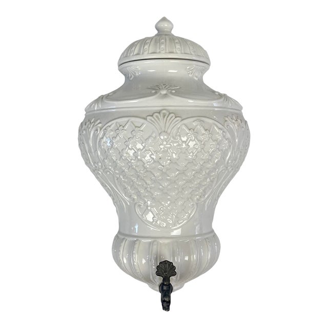 Vintage Italian White Ceramic Lavabo Wall Fountain Chairish