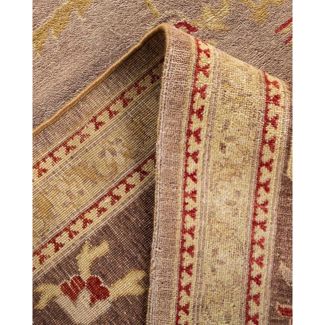 Eclectic, One-of-a-Kind Hand-Knotted Area Rug in Beige, 9' 4" x 12' 2" For Sale In New York - Image 6 of 8