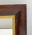 Brown English Rectangular Mirror With Figured Wood Frame (H 24 3/4 X W 19 3/4) For Sale - Image 8 of 10