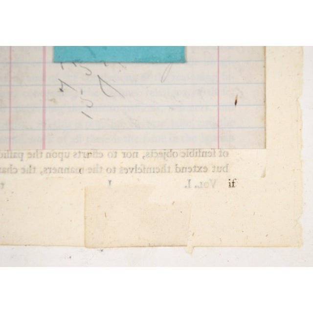 Paper "No. 2710" Small Collage Currency by Michael Pauker For Sale - Image 7 of 8