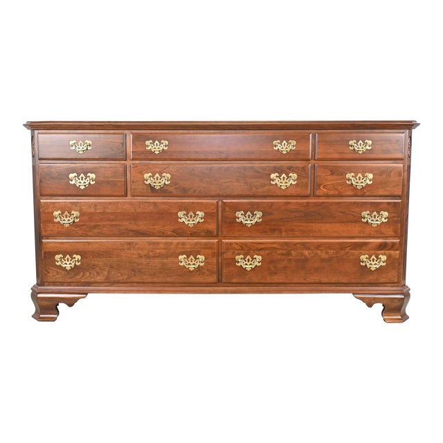 Ethan Allen Georgian Court Cherry Dresser For Sale