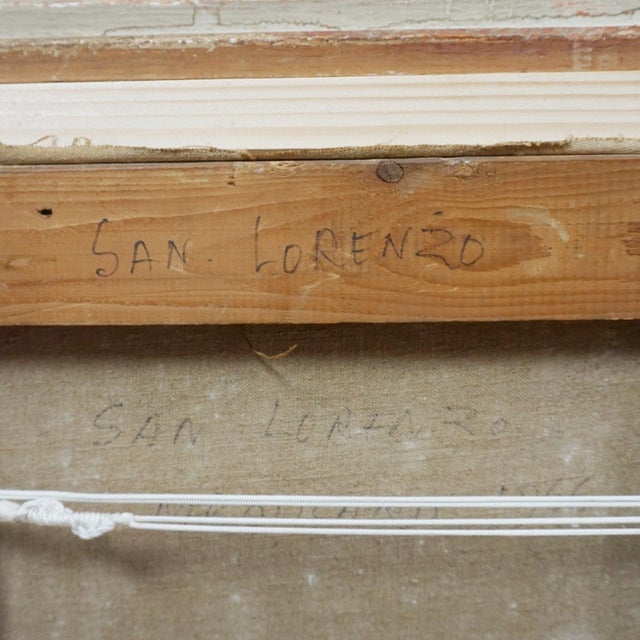 M. Boucard, San Lorenzo, 1966, Painting, Framed For Sale - Image 6 of 7