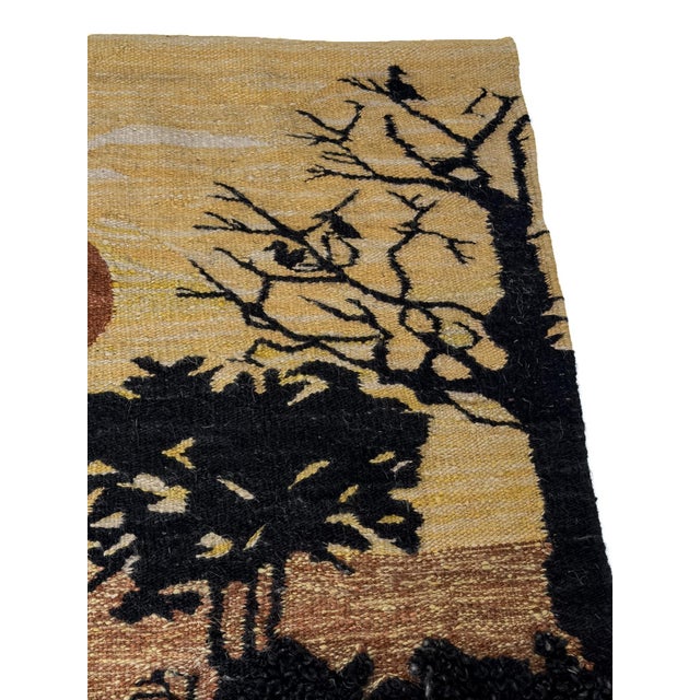 Mid-Century Modern Swedish Textile Wall Hanging, Sweden, 1960s For Sale - Image 3 of 6