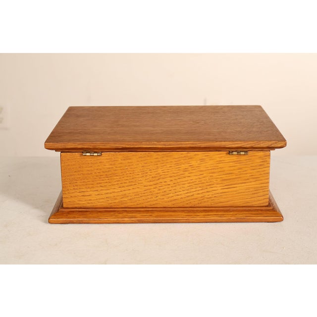 Stickley Mission Collection Oak Desk Box For Sale - Image 14 of 18