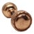 Polished Brass Pair of Entry Concentric Door Knobs For Sale