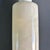 Brown Vintage Cream Alabaster Table Lamp with Wicker Shade, 1960s For Sale - Image 8 of 9