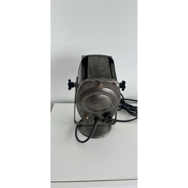 1950s Vintage European Industrial Spotlight – Authentic Fresnel Stage Light For Sale - Image 5 of 5