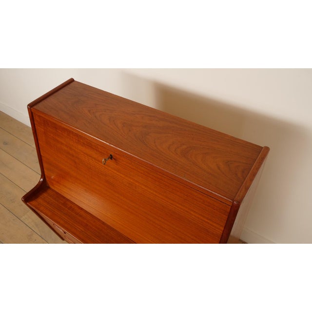 Wood Vintage Teak Secretaire by Arne Wahl Iversen For Sale - Image 7 of 18