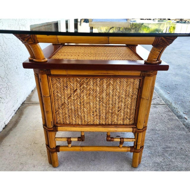 Bamboo Dining Set Custom Made For Sale - Image 9 of 12