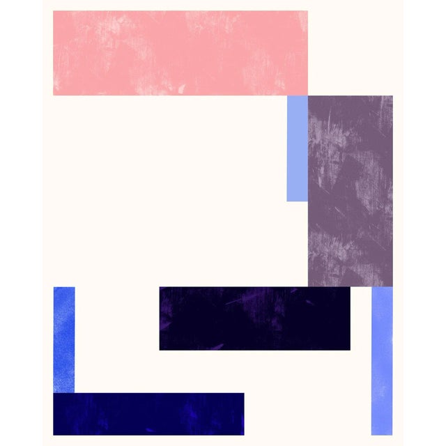 Not Yet Made - Made To Order Modernist Geometric Print With Pink & Hard-Edge Abstract Grid Art For Sale - Image 5 of 5
