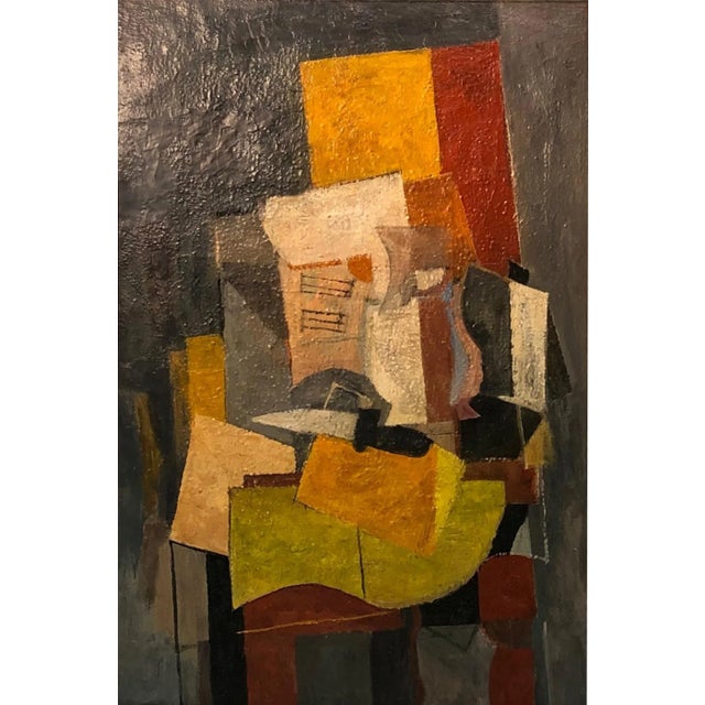 1930’s -1940’s Cubist Modernist Painting For Sale