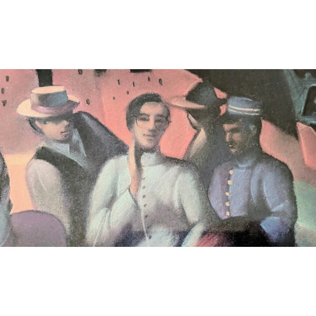 1995 Framed Poster "Broadway Cares/Equity Fights Aids. The 9th Annual Broadway Flea Market" For Sale - Image 4 of 14