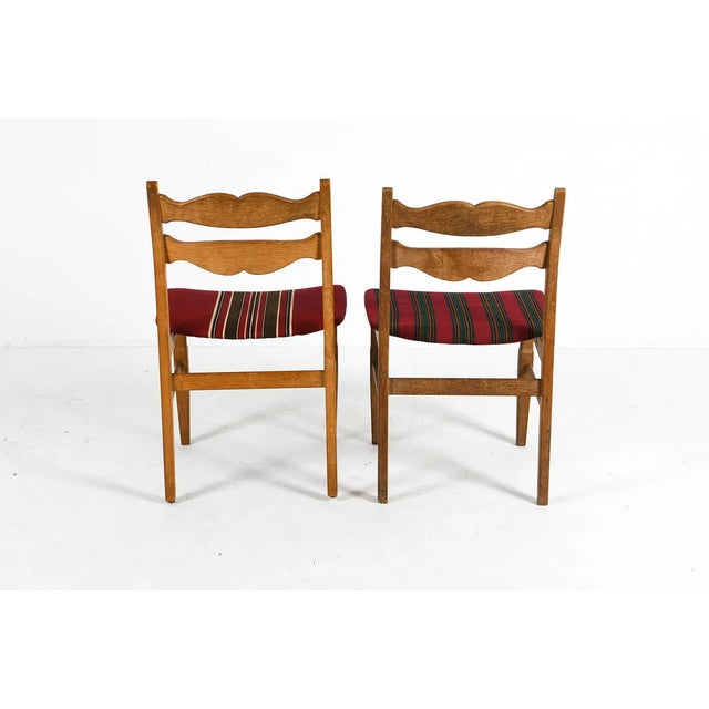 1970s 1970s Vintage Danish Oak Dining Chairs by Henning Kjærnulf for Eg Møbler, Set of Six For Sale - Image 5 of 12