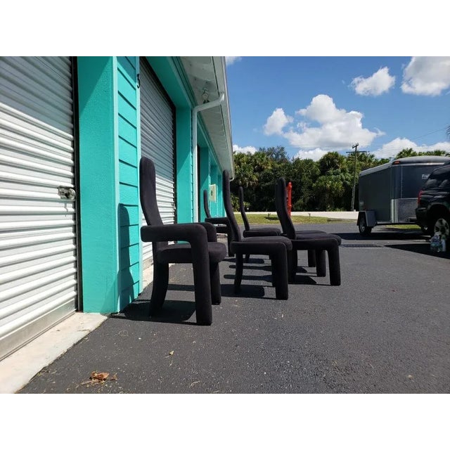 Modern 1980s Vintage Sculptural Post Modern Dining Chairs -Set of 6 For Sale - Image 3 of 10