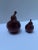 A set of two hand made pottery quail birds with brown glazed finish. Perfect for fall or thanksgiving tablescape.
