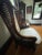 Caned Wingback Velvet Chairs Pair by LeWittes For Sale - Image 4 of 16