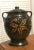 Arts & Crafts Orange Day Lily, Black Large Art Nouveau Arts & Crafts Sculptural Urn W/ Lid For Sale - Image 3 of 11