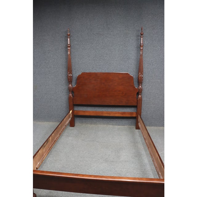 Kincaid Cherry Queen Four Poster Bed For Sale In Philadelphia - Image 6 of 14