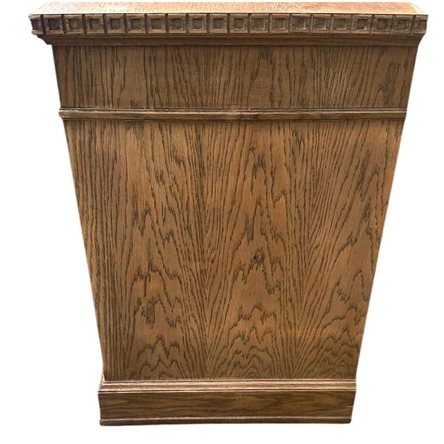 Arts & Crafts Vintage Romweber Viking Oak Desk - Circa 1960s For Sale - Image 3 of 8