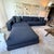Charcoal Minotti Two Piece Sectional With Ottoman For Sale - Image 8 of 14