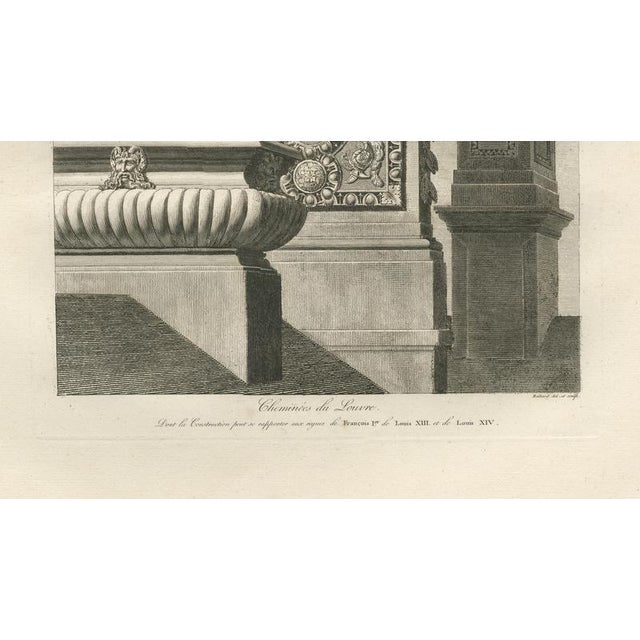 Paper Louis-Pierre Baltard, Louvre Chimney Ornament, 1803, Paper For Sale - Image 7 of 9