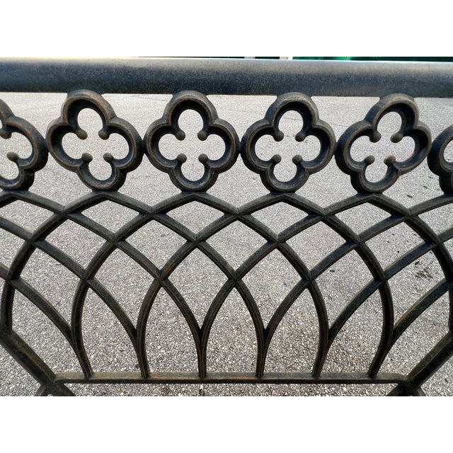 Charming Wrought Iron Patio Settee and Chair Style 2 Pieces For Sale - Image 4 of 18