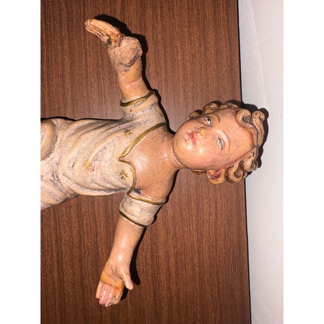 Vintage Terracotta Baby Jesus, 1950 For Sale - Image 4 of 12