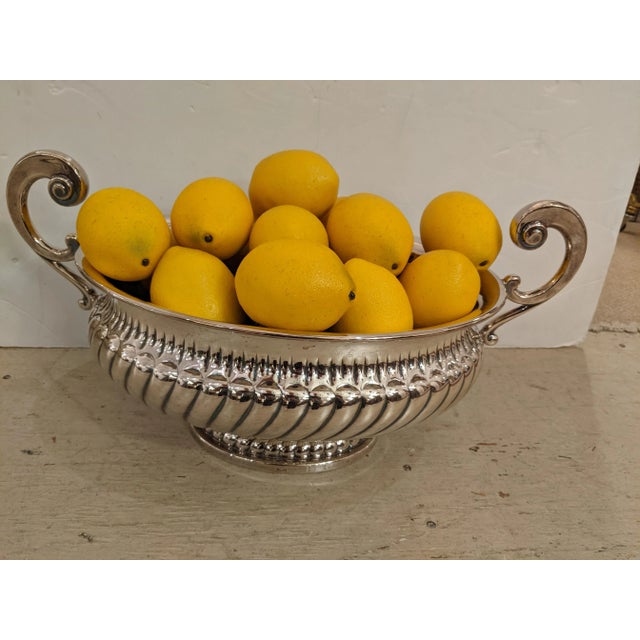 Silver Silverplate Tureen With Lemons For Sale - Image 8 of 8
