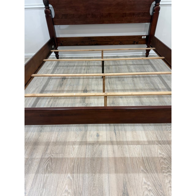 Ethan Allen 1990s Ethan Allen British Classic Collection King Size Poster Bed For Sale - Image 4 of 12