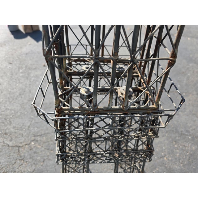 Metal Eiffel Tower Metal Sculpture 9' 8" Tall X 25" Wide Custom Design For Sale - Image 7 of 12