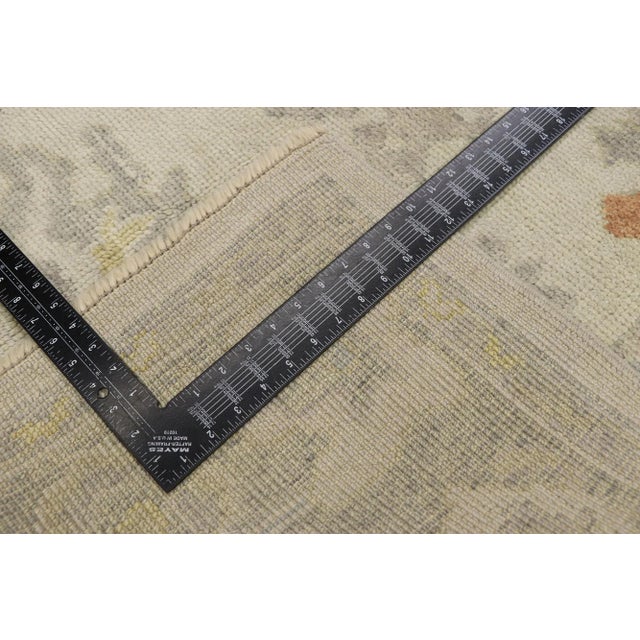 Early 21st Century Turkish Oushak Rug - 04'02 X 05'07 For Sale - Image 5 of 9