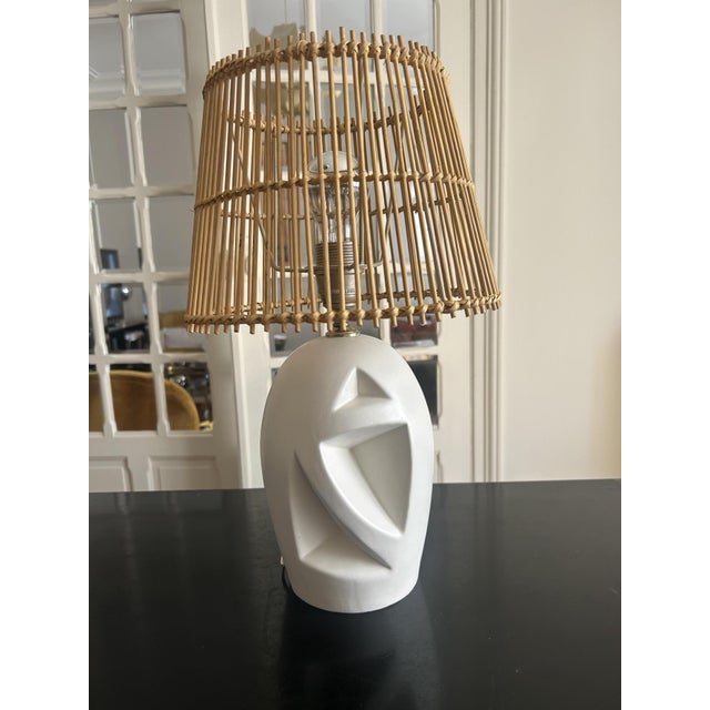 Vintage Openwork Ceramic Table Lamp, 1970s For Sale - Image 10 of 10