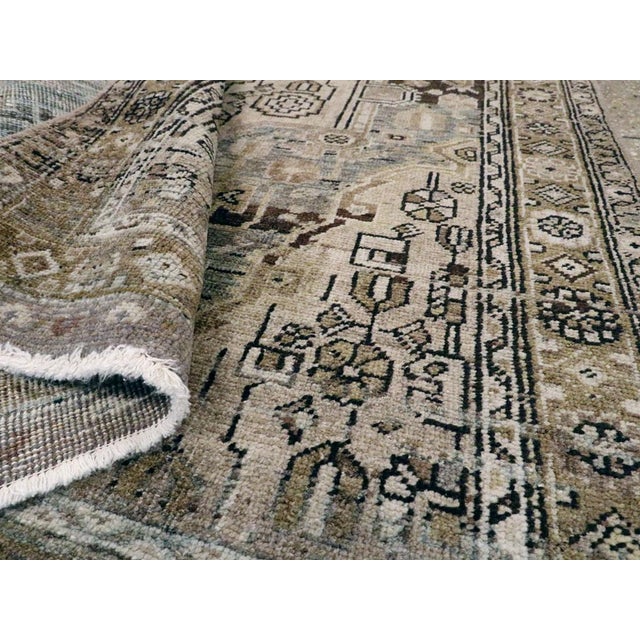 Textile Galerie Shabab Collection Mid-20th Century Persian Malayer Throw Rug For Sale - Image 7 of 7