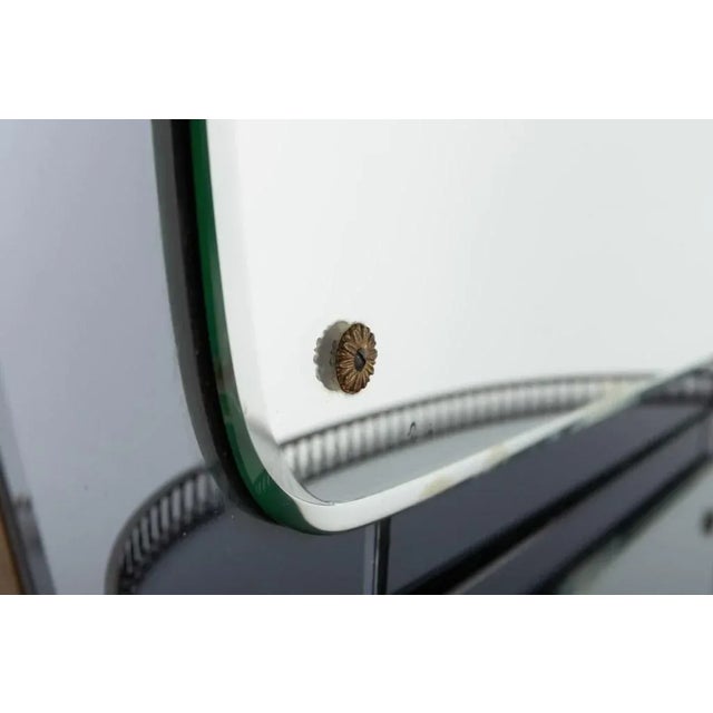 Silver Mid-Century Modern Italian Mirror from Crystal Art, 1960s For Sale - Image 8 of 11