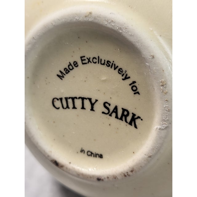 Mid-Century Modern 1970s Cutty Sark Scottish Transferware Squat Pitcher For Sale - Image 3 of 11