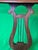 Duncan Phyfe Style Lyre Harp Table With Mahogany Veneer and Neoclassical Design. Early 1900s Elite Furniture Company. Ny For Sale - Image 4 of 8