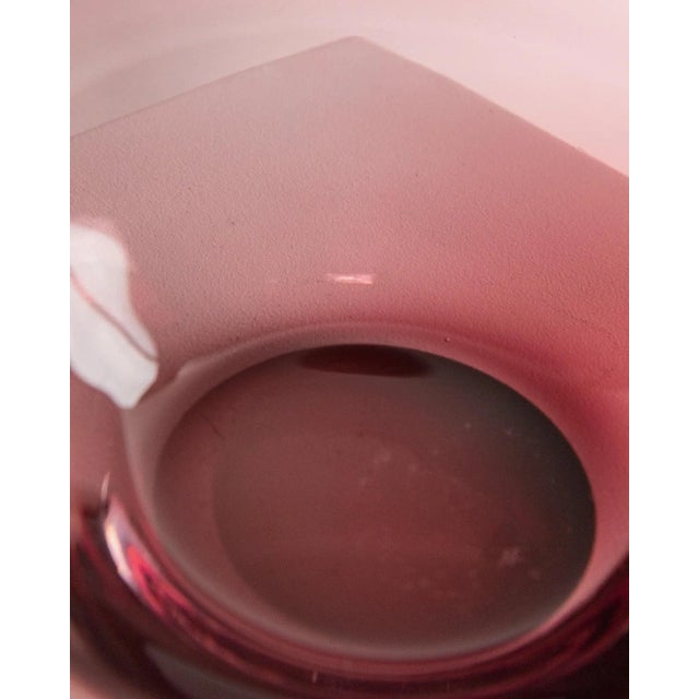 Mid-Century Murano Glass Bowl in Berry Glass, Italy, 1970s For Sale - Image 9 of 11