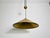 Cone Shaped Brass Pendant Lamp with Counterweight attributed to Florian Schulz, 1970s For Sale - Image 11 of 14