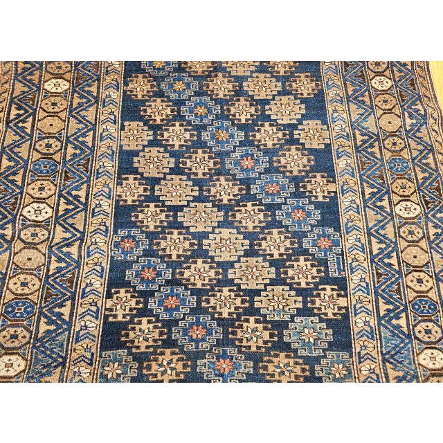 Antique Caucasian Shirvan Rug, Handwoven Wool, Geometric Pattern, 1800s, 4' x 7' For Sale - Image 11 of 17