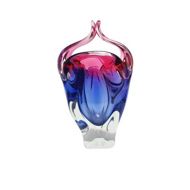 Vase by J. Hospodka for Chribska Glassworks, Former Czechoslovakia, 1960s For Sale - Image 17 of 18