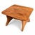 A beautifully crafted solid elm coffee table in the Arts & Crafts tradition, showcasing the warm tone and dramatic natural...