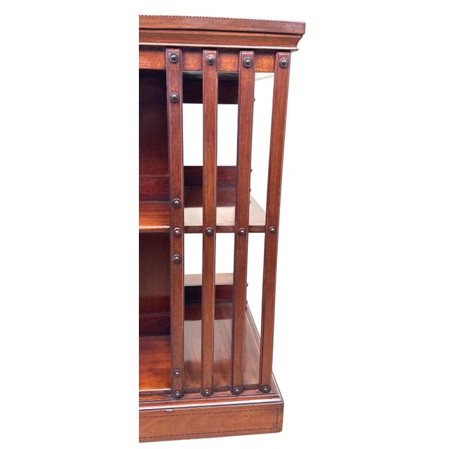 Late 19th Century Antique Mahogany Revolving Bookcase, 1890 For Sale - Image 5 of 11